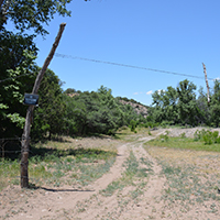 Entrance to a privately-owned property above the Cliff-Gila Valley. Photo Credits: Mary Harner
